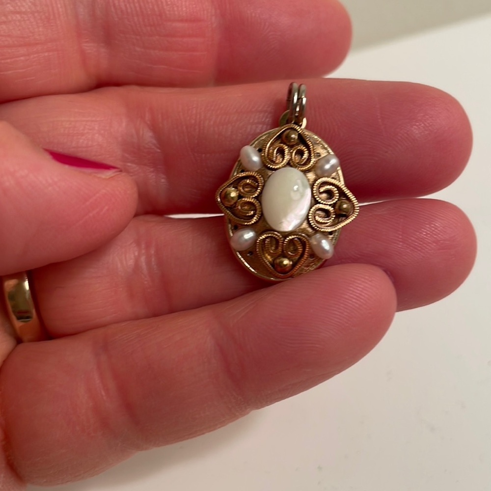 Vintage Michal Golan Oval Pendant